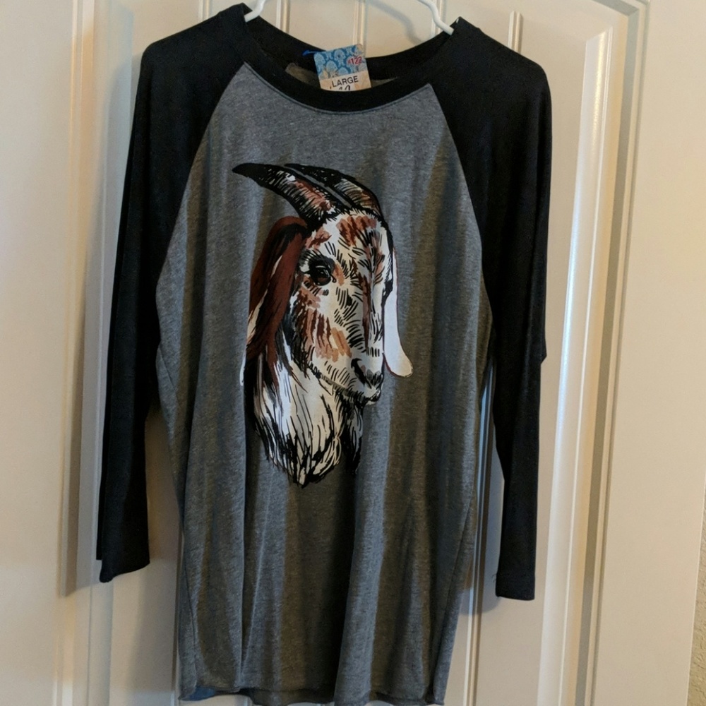 Goat baseball style shirt